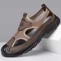 Etienne | Men's Mesh Slip-On Cut Out Closed Toe Sandals