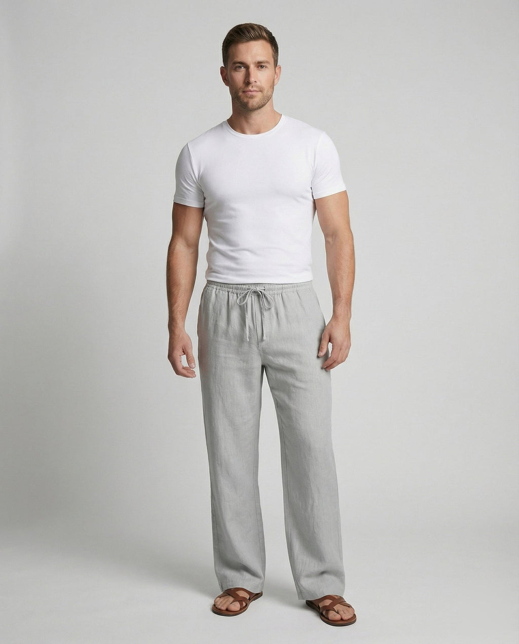 Everett | Men's Elastic Waist Drawstring Summer Trousers