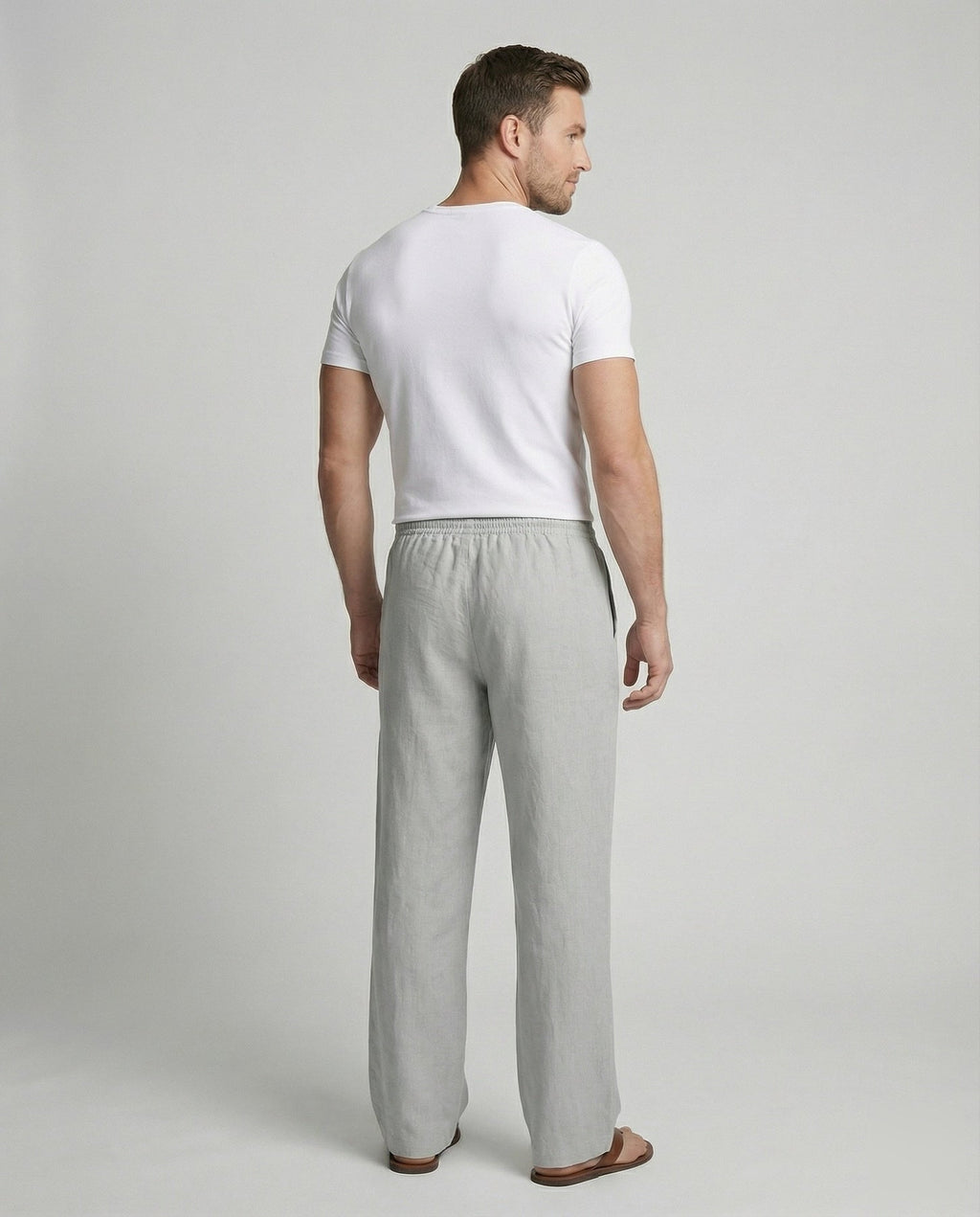 Everett | Men's Elastic Waist Drawstring Summer Trousers