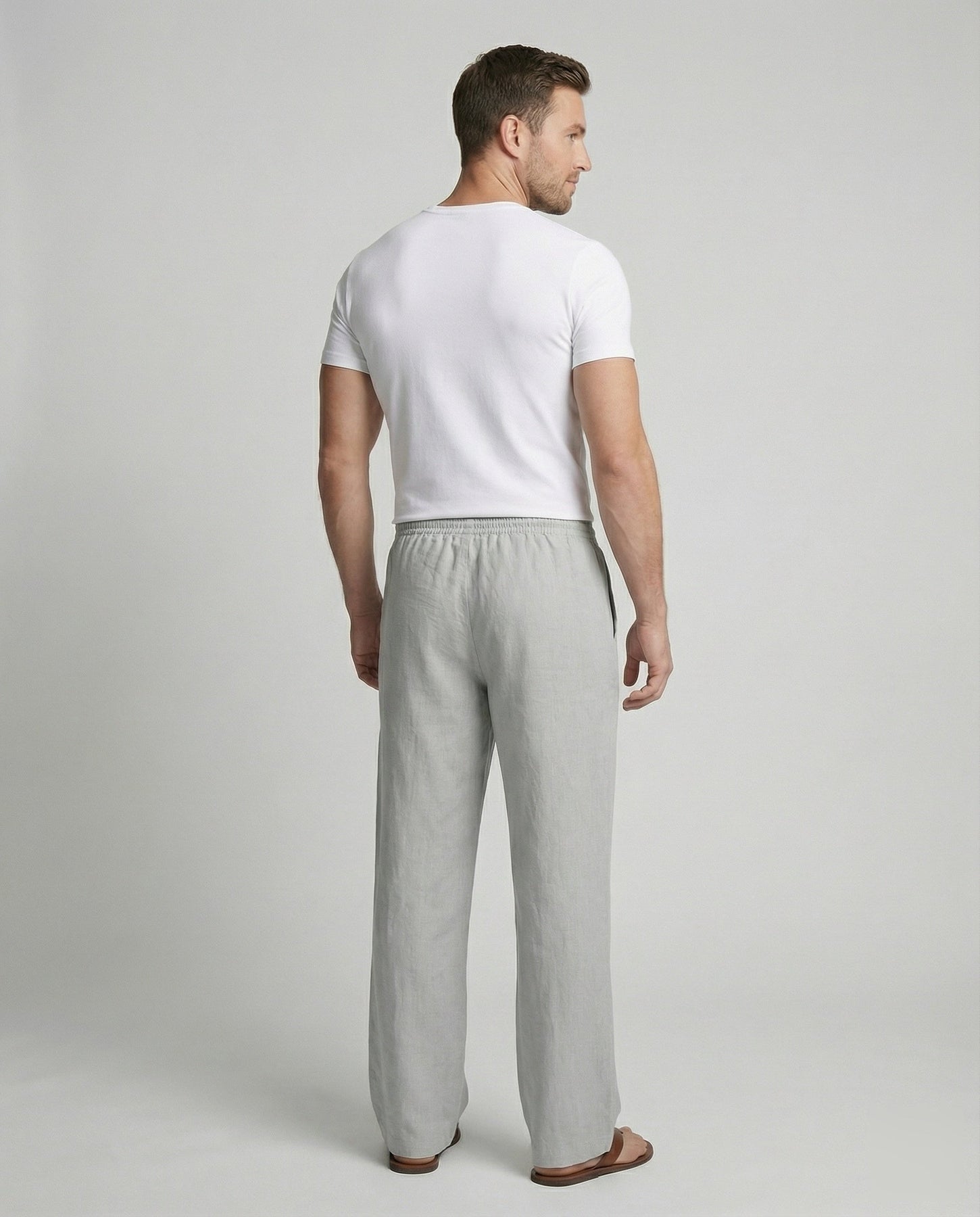 Everett | Men's Elastic Waist Drawstring Summer Trousers