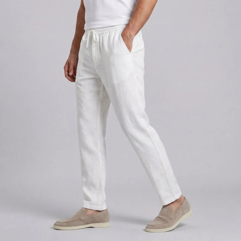 Filippo | Men’s Straight Leg Adjustable Drawstring Pocket Trousers