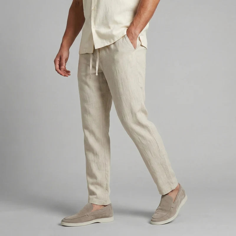 Filippo | Men’s Straight Leg Adjustable Drawstring Pocket Trousers