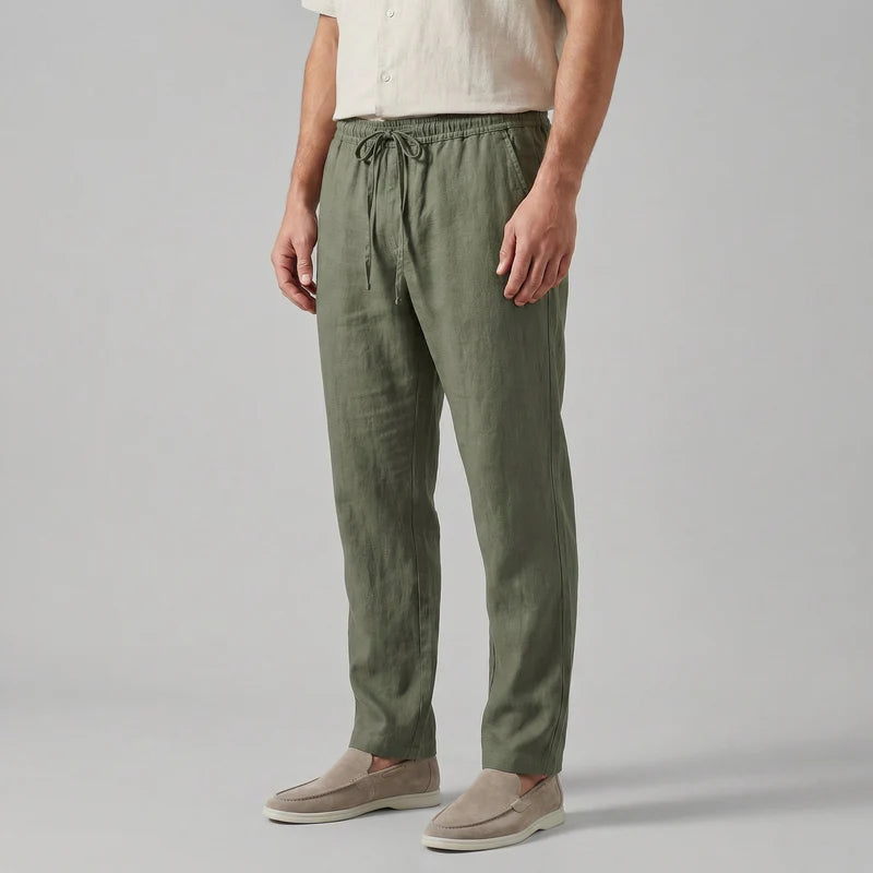 Filippo | Men’s Straight Leg Adjustable Drawstring Pocket Trousers