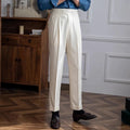 Fletcher | Men's Straight Leg Pleated High Waist Dress Pants