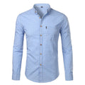 Frederich | Men's Slim Fit Checkered Long Sleeve Collared Shirt