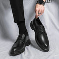 Gabriel | Men's Pointed Toe Derby Black Dress Shoes