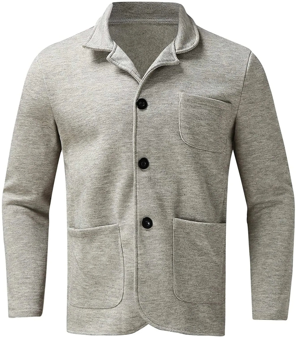 Garfield | Men's Button Front Long Sleeve Pocketed Blazer