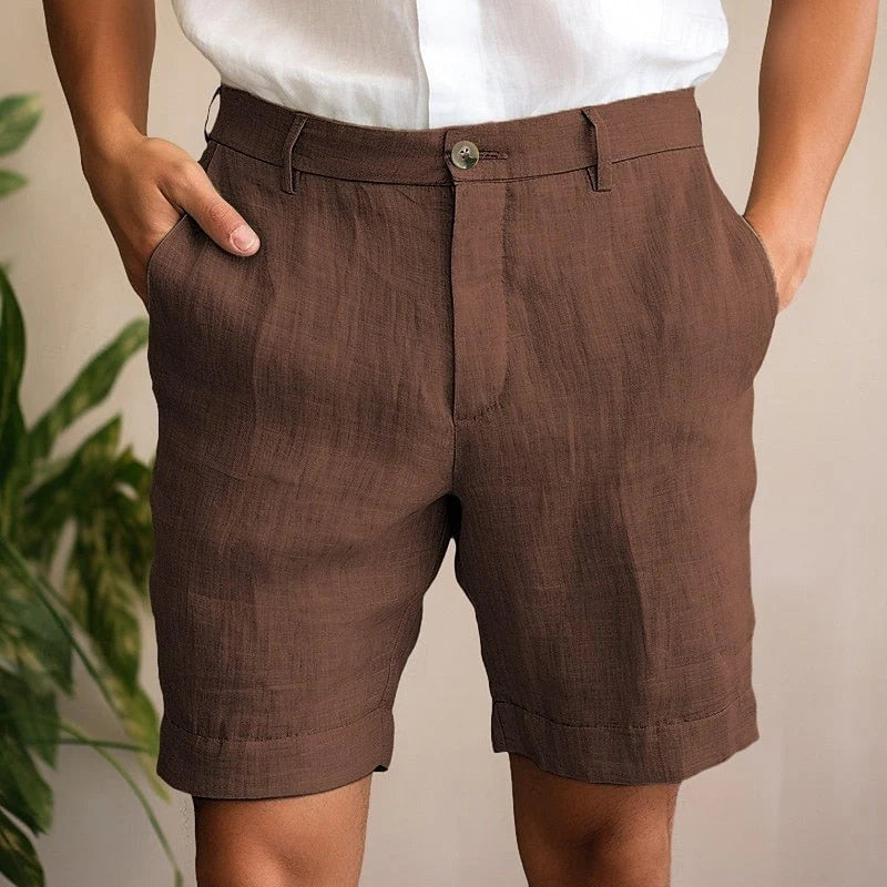 Gavan | Men's Relaxed Fit Button Front Summer Shorts