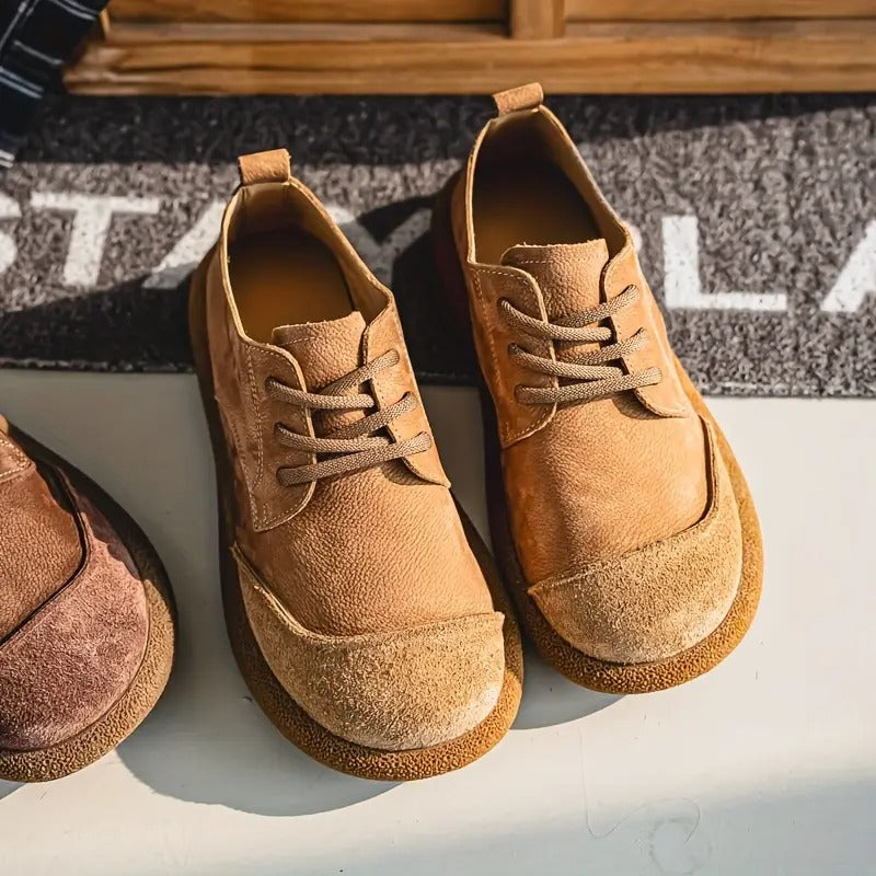George | Men's Round Toe Lace Up Low Top Walking Shoes