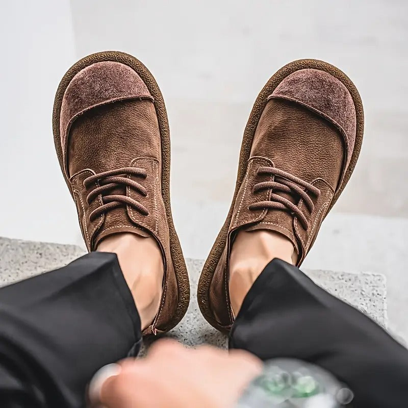 George | Men's Round Toe Lace Up Low Top Walking Shoes