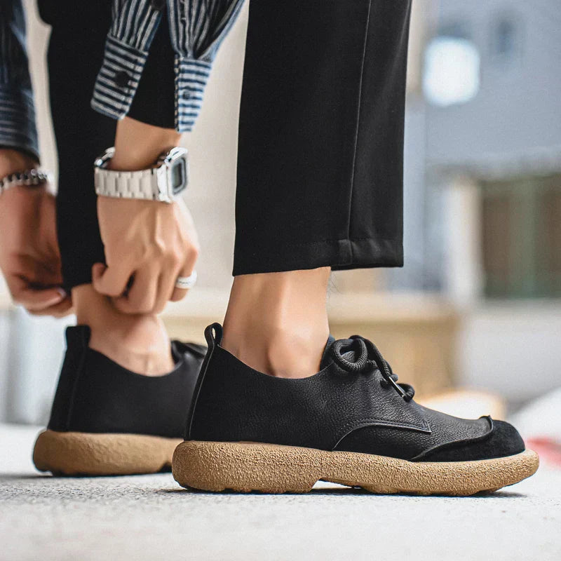 George | Men's Round Toe Lace Up Low Top Walking Shoes