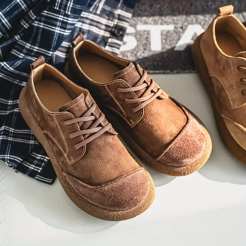 George | Men's Round Toe Lace Up Low Top Walking Shoes