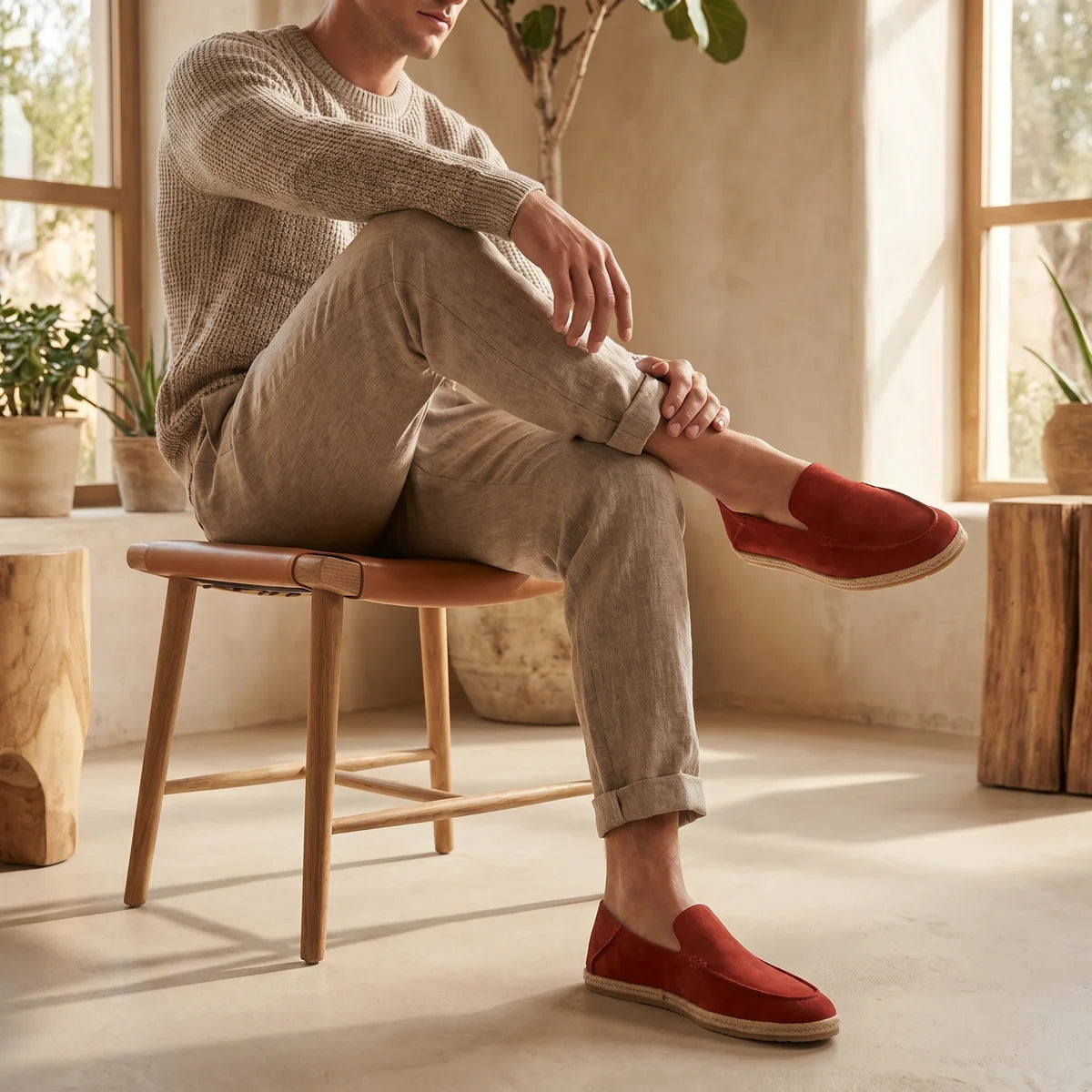 Geraldo | Men’s Slip On Closed Toe Summer Dress Loafers