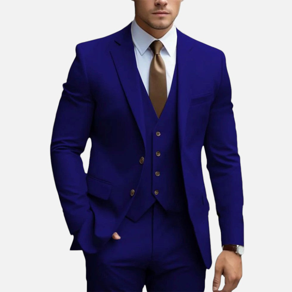 Giovanny | Men's Single Breasted Long Sleeve Three Piece Suit