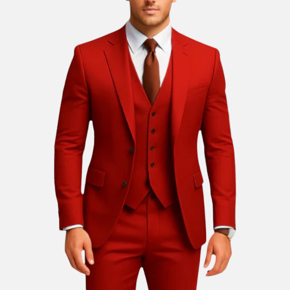 Giovanny | Men's Single Breasted Long Sleeve Three Piece Suit