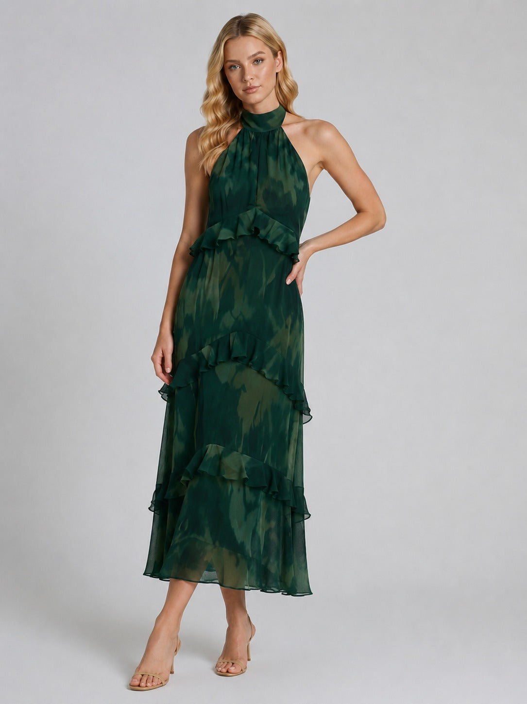 Hayden | Women’s Ruffled Sleeveless Wedding Guest Dress