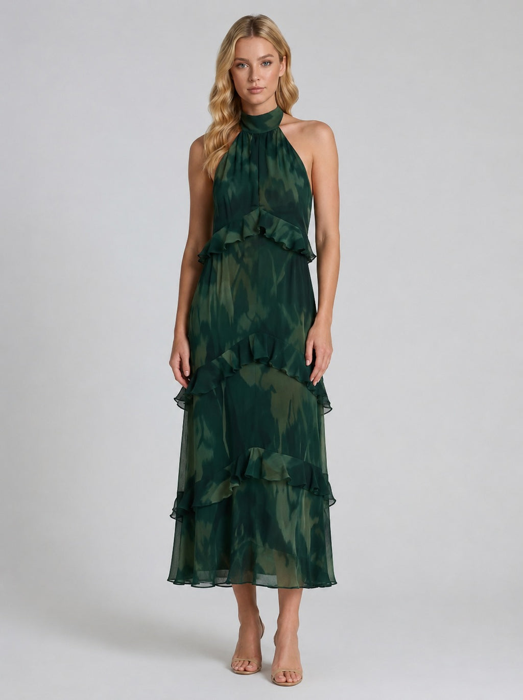 Hayden | Women’s Ruffled Sleeveless Wedding Guest Dress