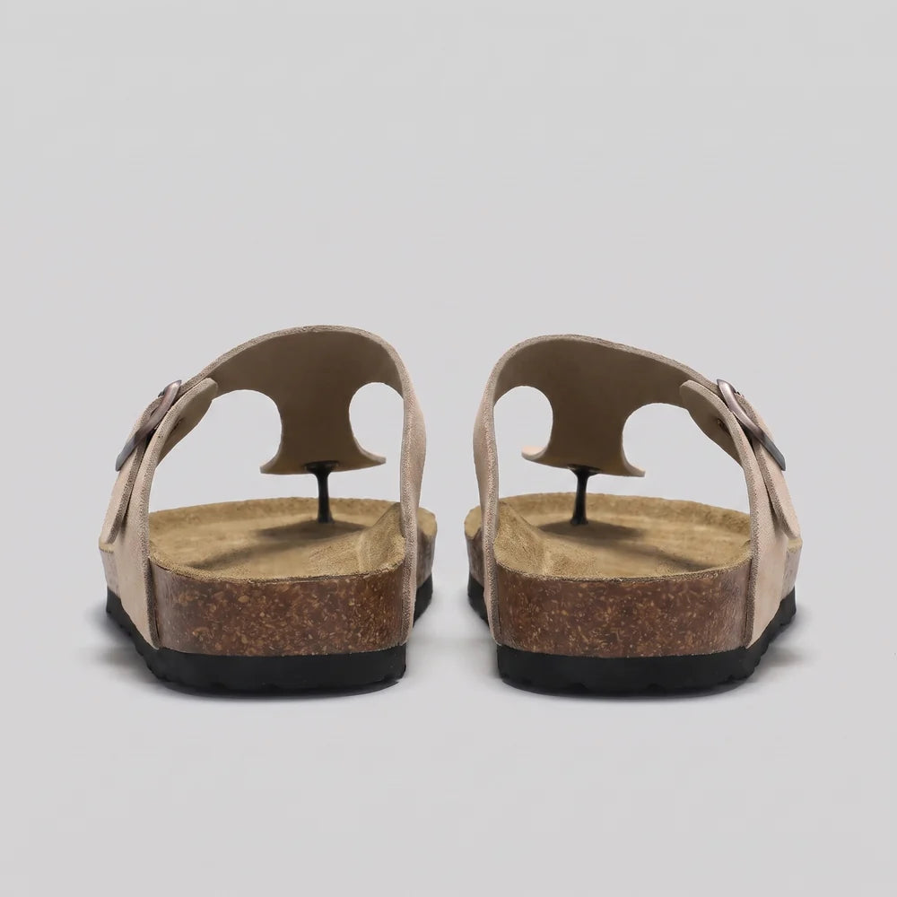 Michael | Men’s Round Toe Slip On Adjustable Buckle Slippers