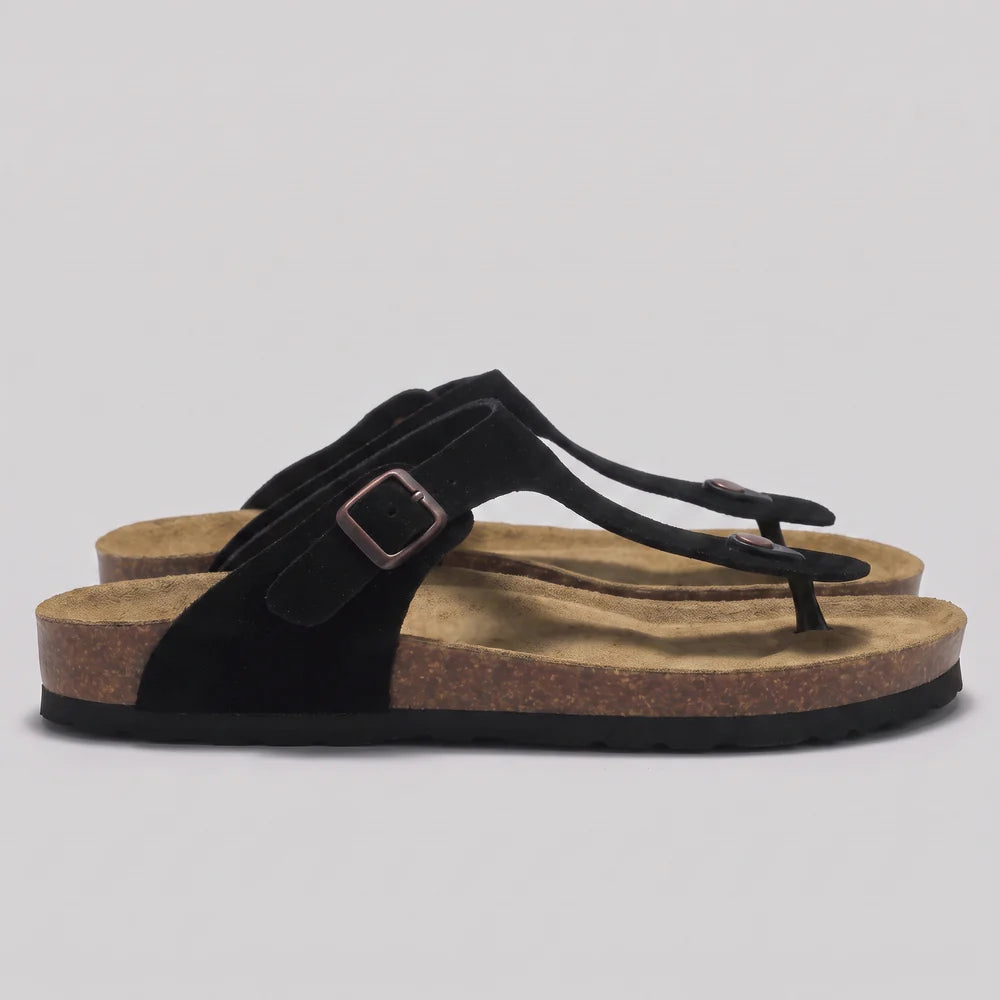 Michael | Men’s Round Toe Slip On Adjustable Buckle Slippers