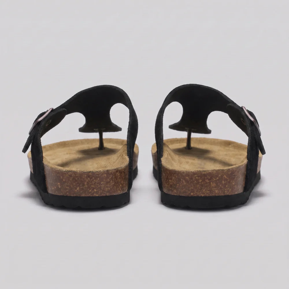 Michael | Men’s Round Toe Slip On Adjustable Buckle Slippers