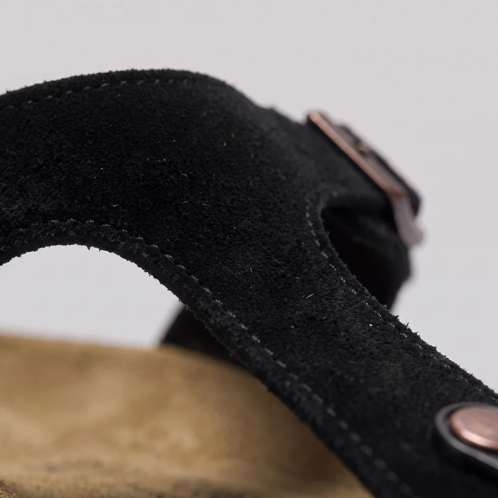 Michael | Men’s Round Toe Slip On Adjustable Buckle Slippers