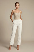Hortense | Women's Sweetheart Neck Straight Leg Jumpsuit