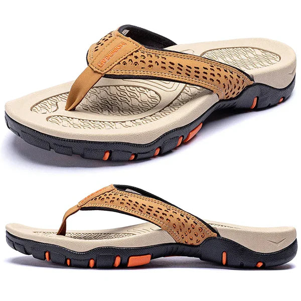 Humphrey | Men's Slip On Round Toe Summer Flip Flops