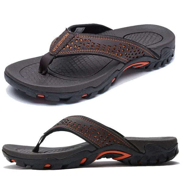 Humphrey | Men's Slip On Round Toe Summer Flip Flops