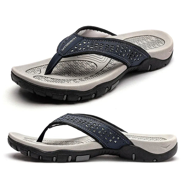 Humphrey | Men's Slip On Round Toe Summer Flip Flops