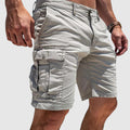 Ibrahim | Men's Mid Rise Multi Pockets Utility Cargo Shorts