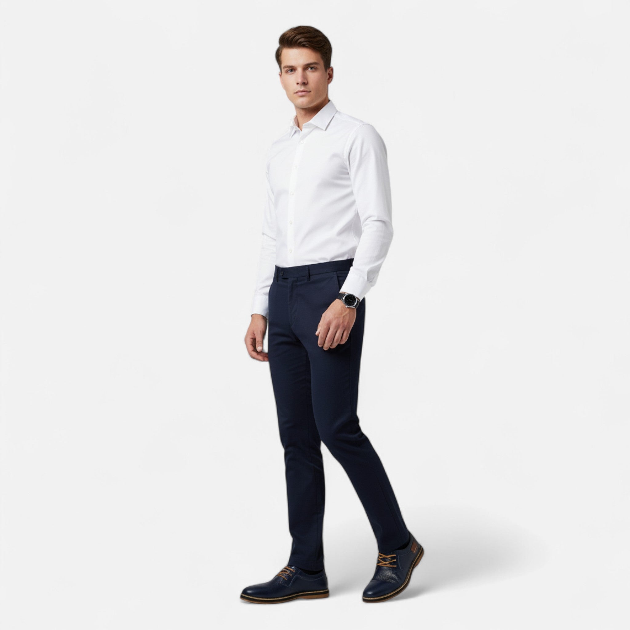 Ismael | Men’s Lace Up Round Toe Dress Shoes