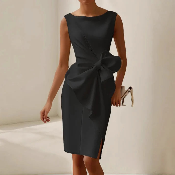 Jacqueline | Women’s Sleeveless Side Slit Graduation Party Mini Dress