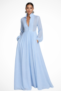 Janine | Women's A Line Button Front Wedding Guest Dress