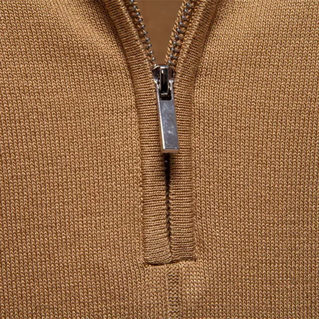 Jefferson | Men's Short Sleeve Zip Front Collared Polo Shirt