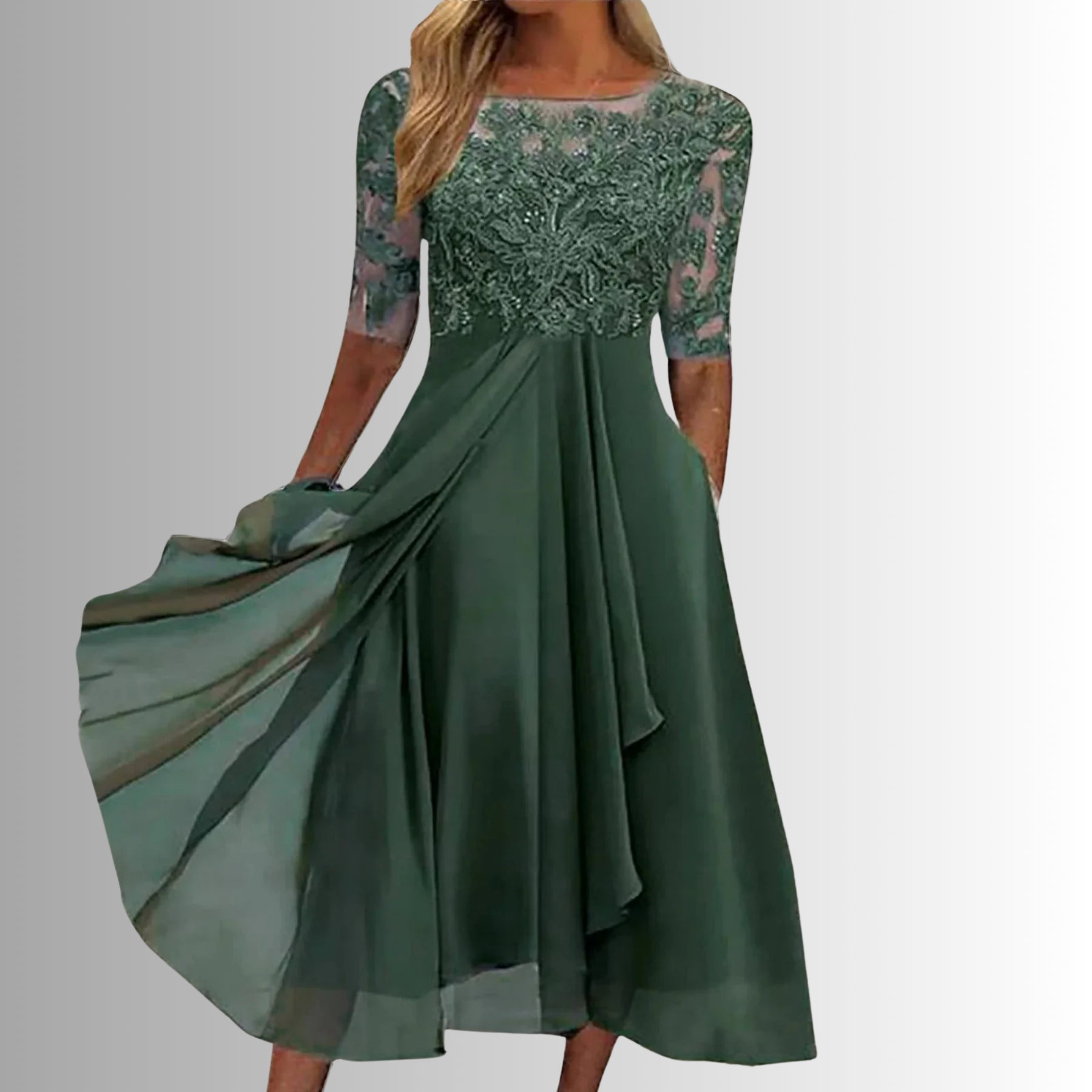 Jennifer | Women’s Floral Summer Wedding Guest Midi Dress
