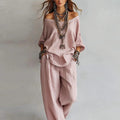 Jenny | Women's Wide Leg Flowy Two Piece Matching Set