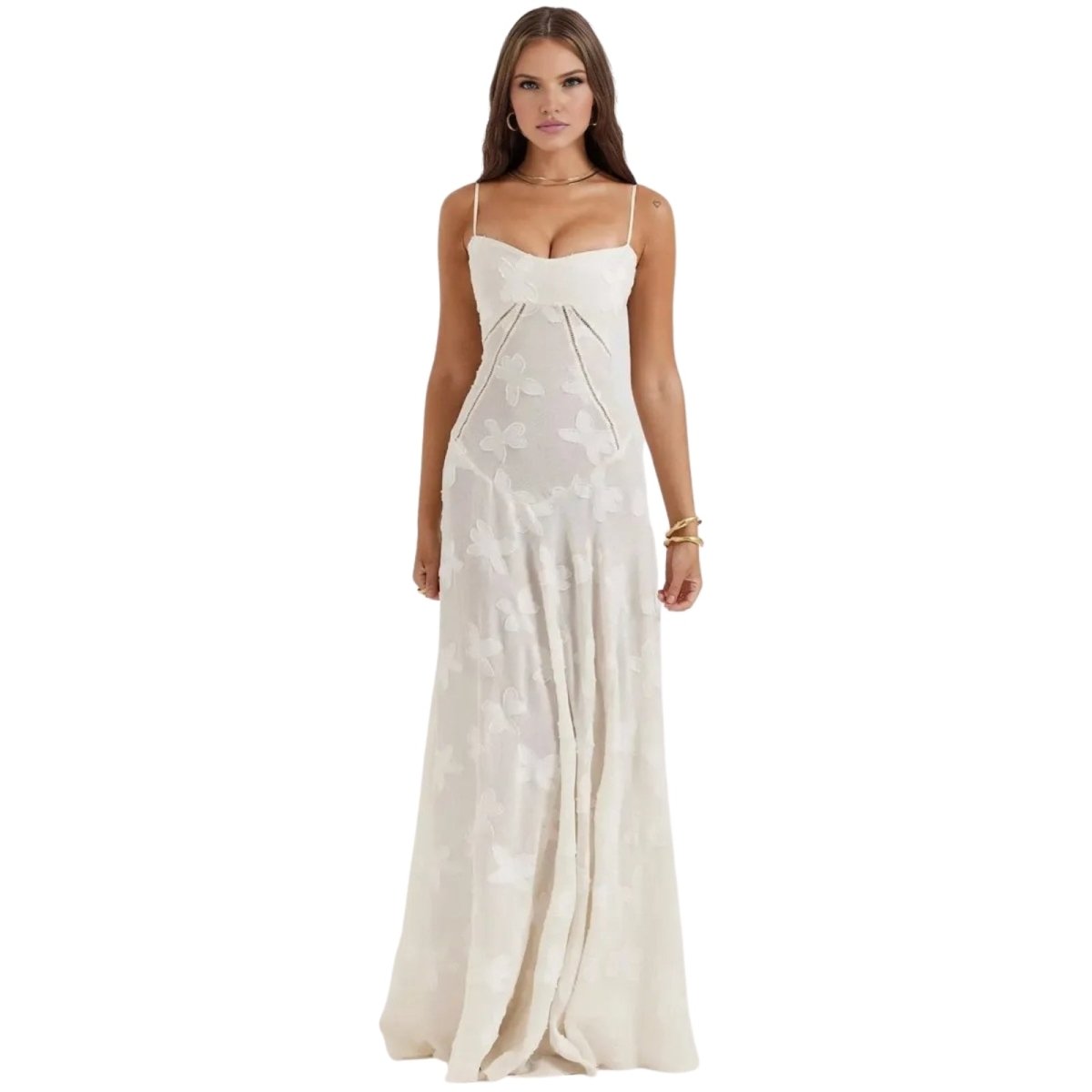 Jessica | Women’s Flowy Sleeveless Wedding Guest Midi Dress