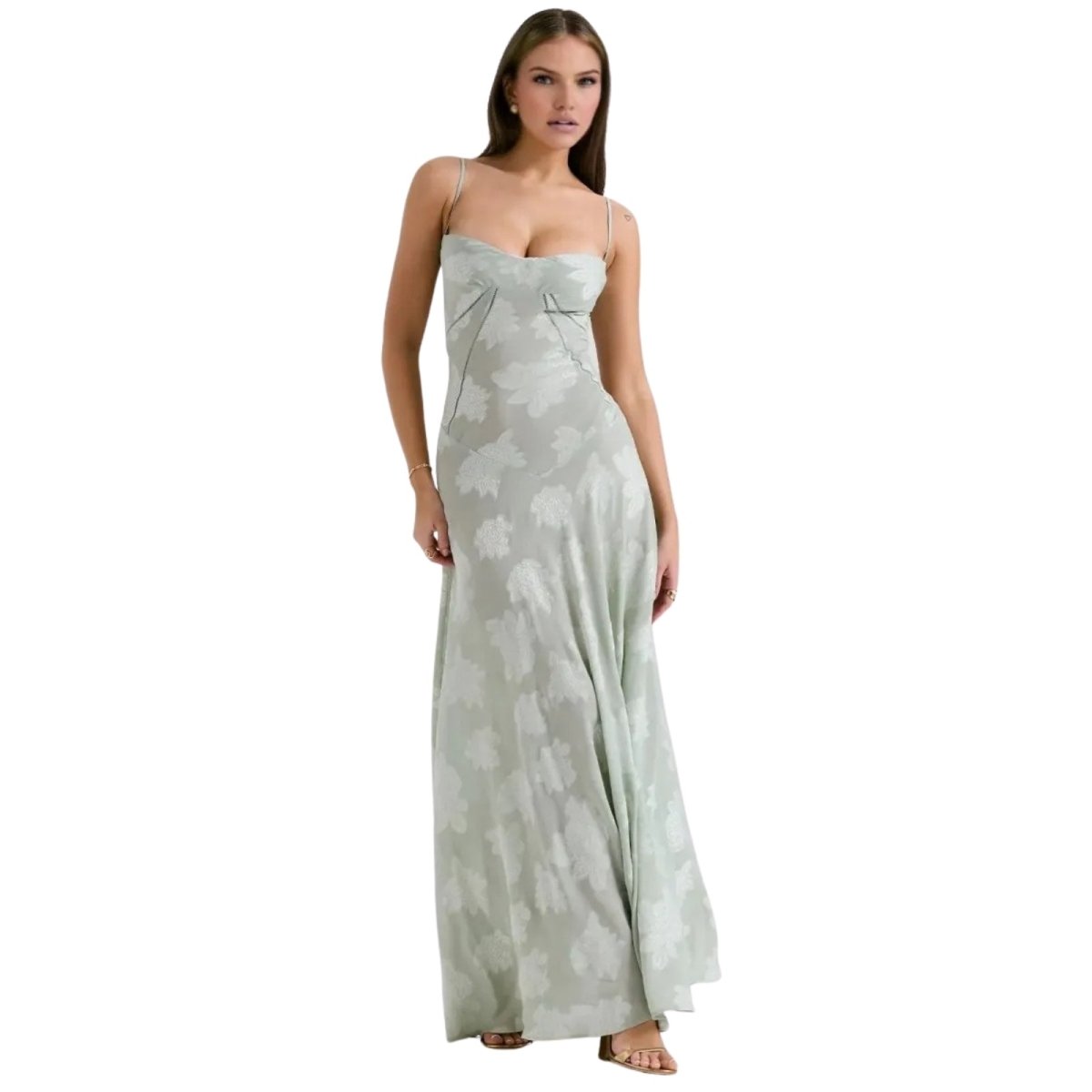 Jessica | Women’s Flowy Sleeveless Wedding Guest Midi Dress