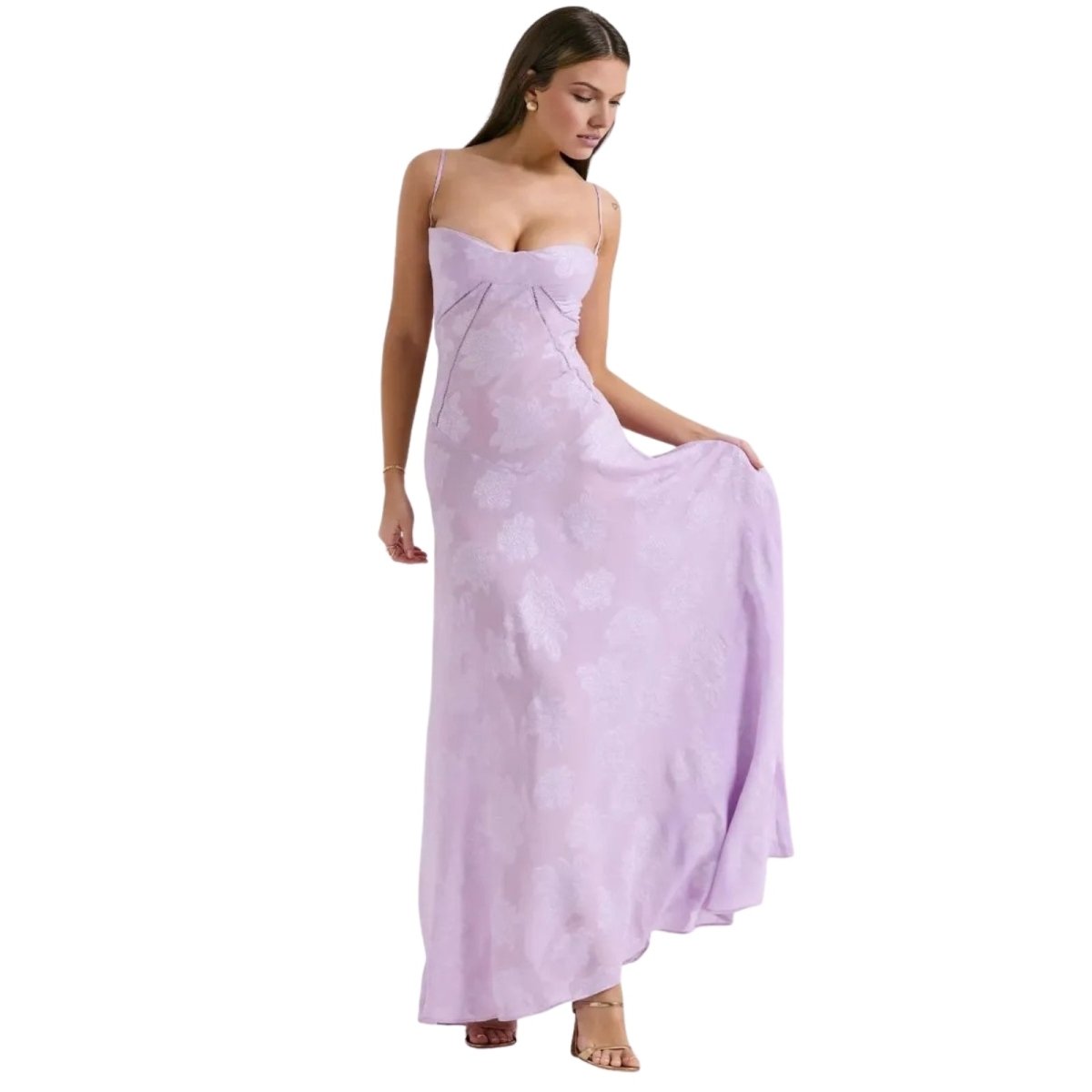 Jessica | Women’s Flowy Sleeveless Wedding Guest Midi Dress