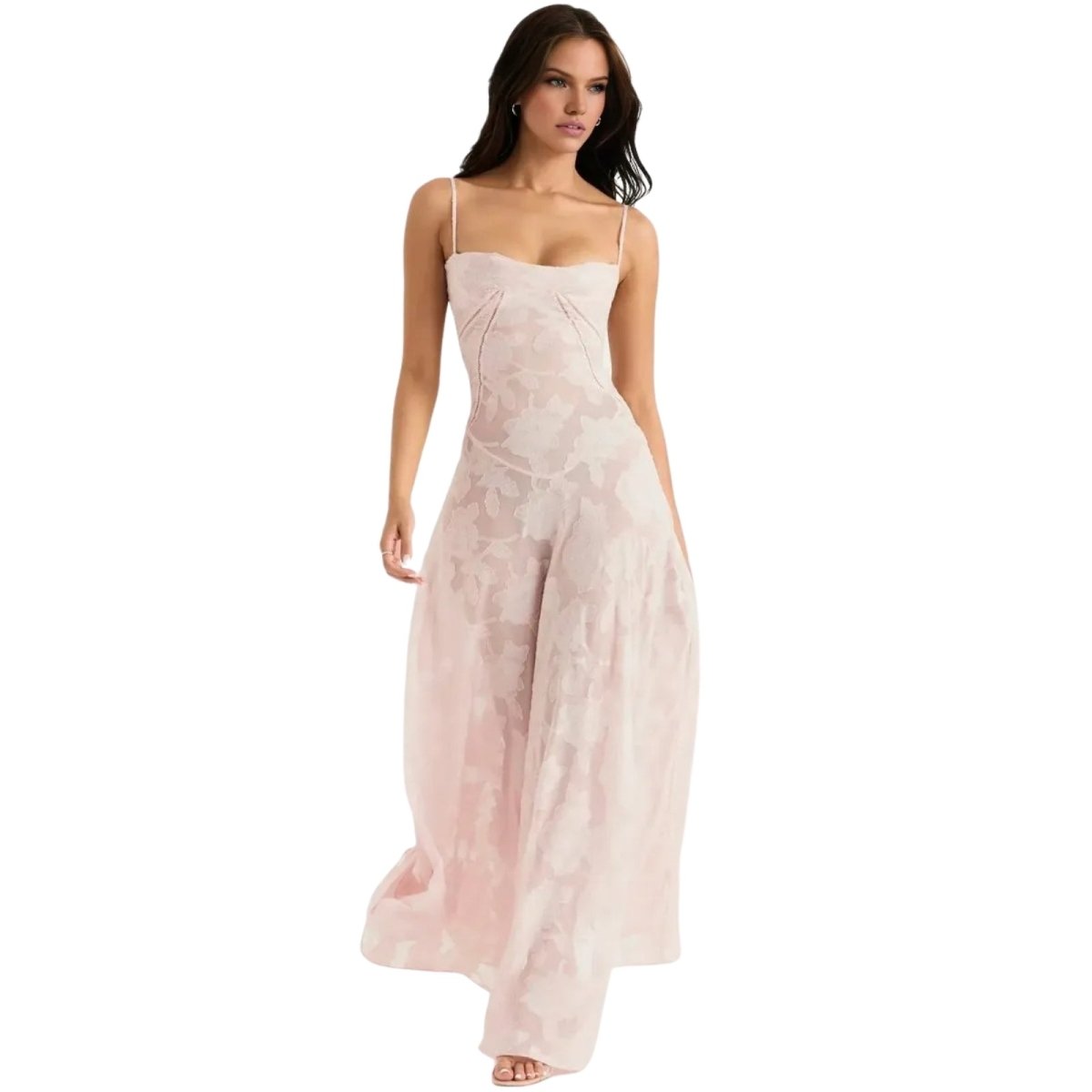 Jessica | Women’s Flowy Sleeveless Wedding Guest Midi Dress
