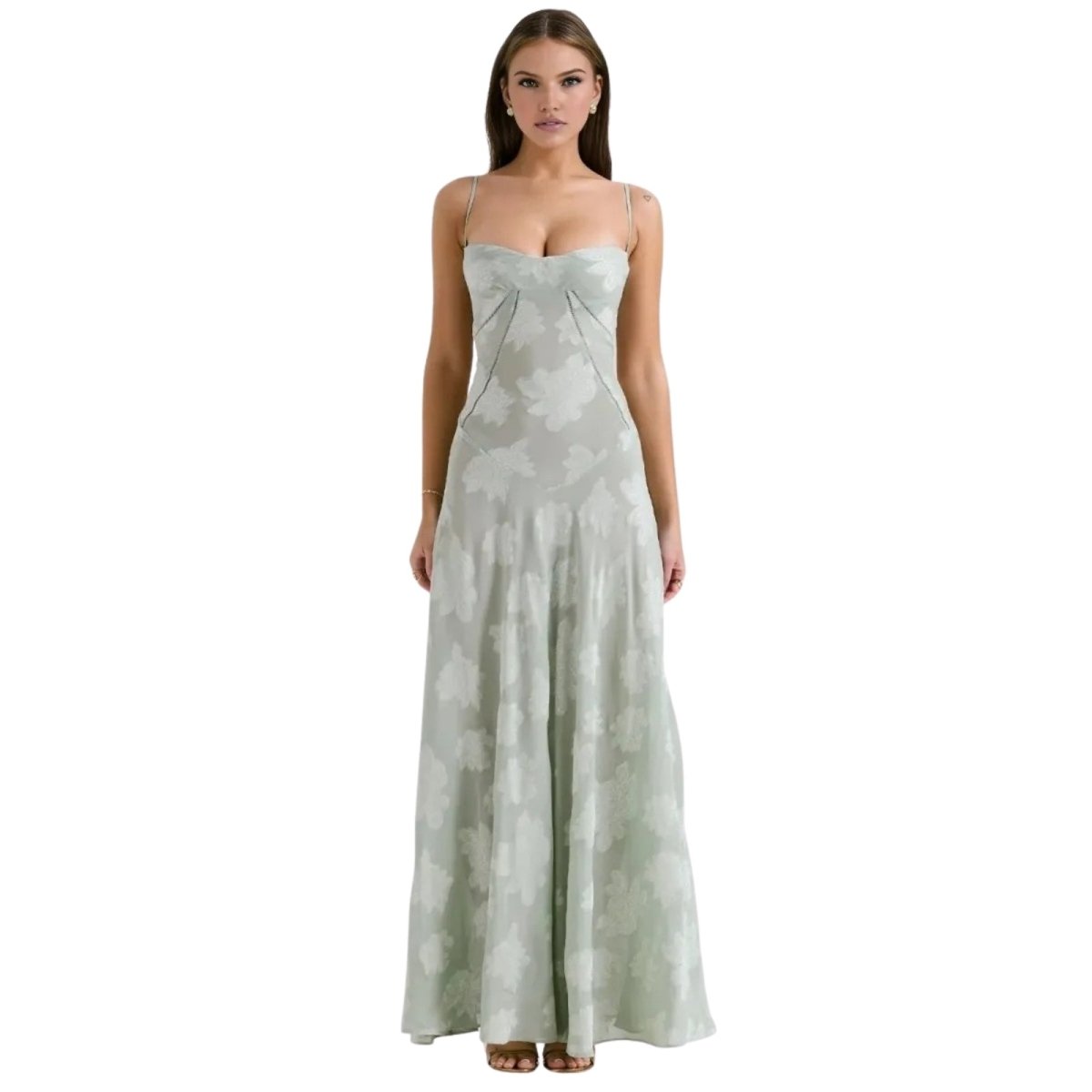 Jessica | Women’s Flowy Sleeveless Wedding Guest Midi Dress