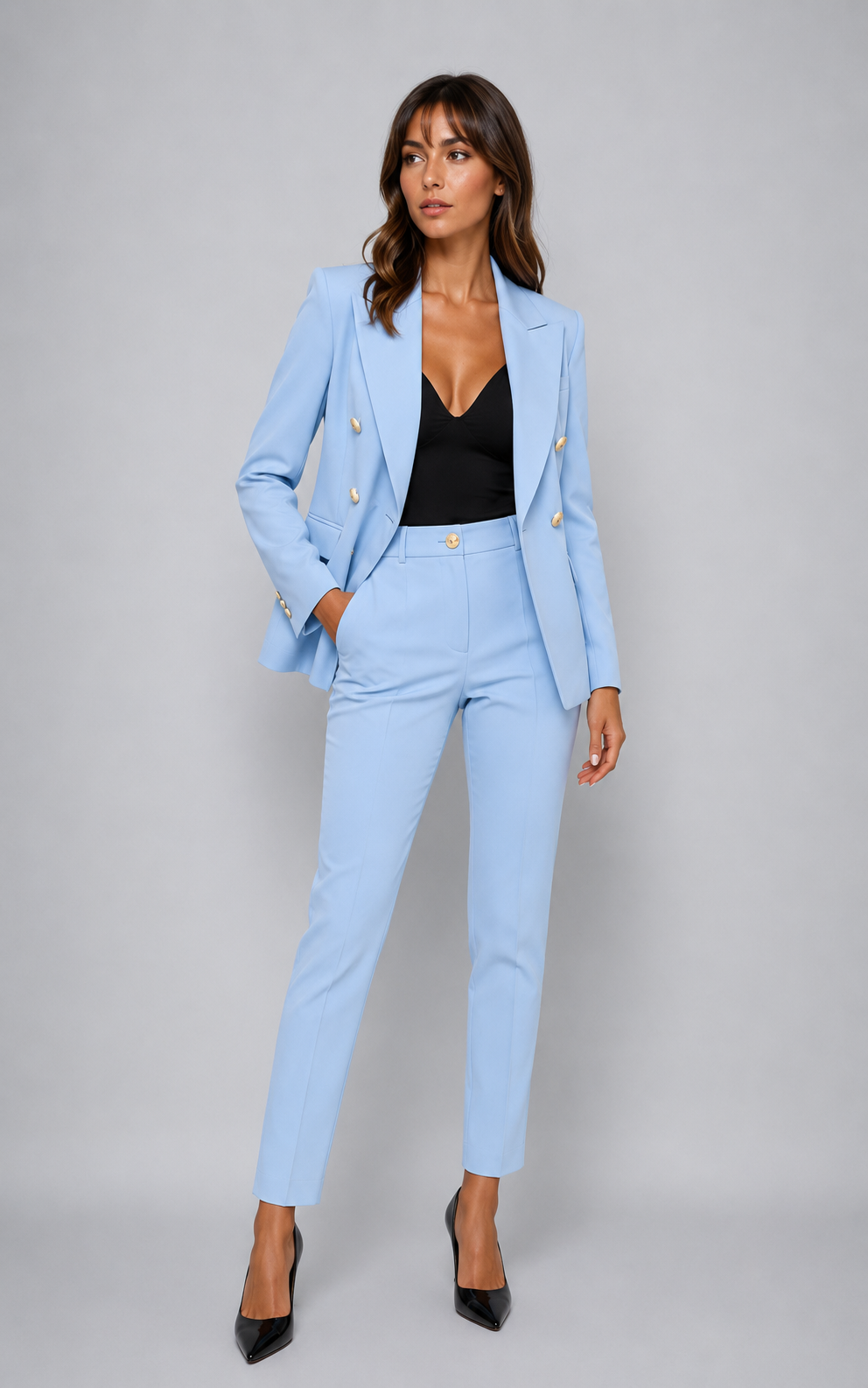 Jocelyn | Women's Long Sleeve Slim Fit Two Piece Suit