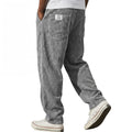 Johnathan | Men's Pockets Textured Straight Leg Trousers