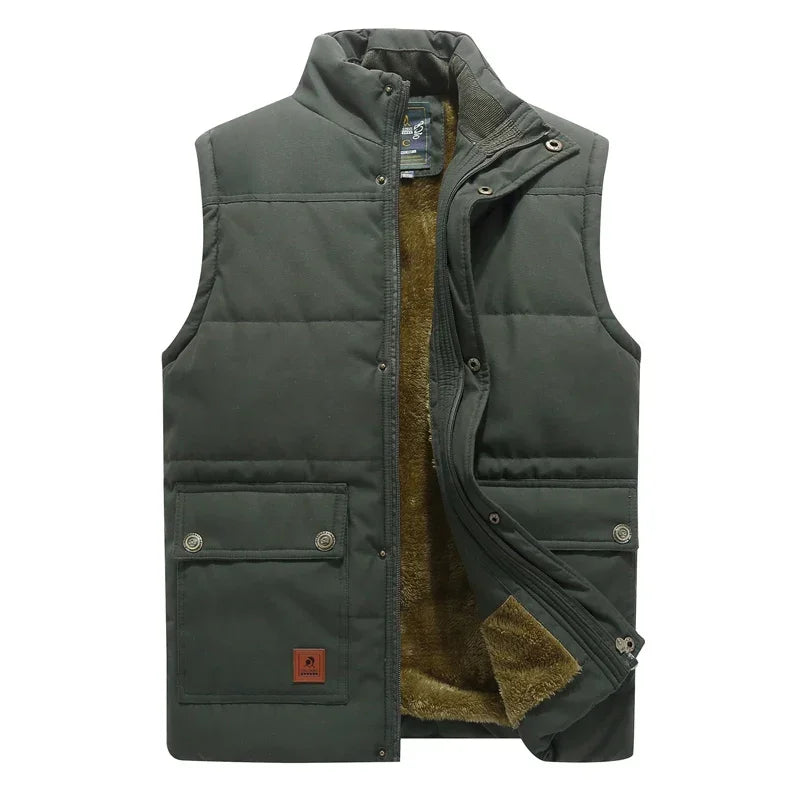 Johnny | Men’s Zip Front Stand Collar Sleeveless Puffer Vest