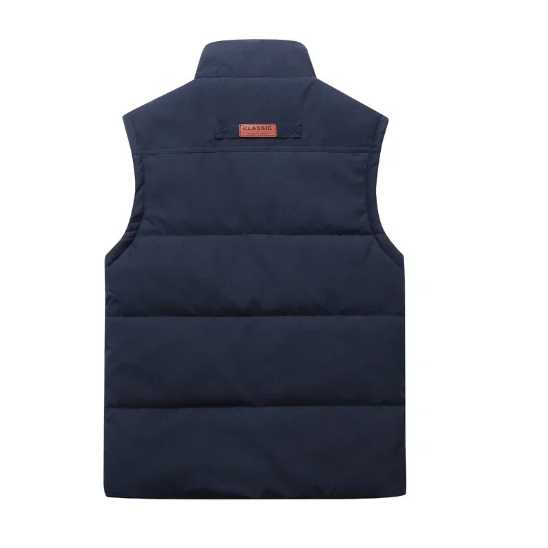 Johnny | Men’s Zip Front Stand Collar Sleeveless Puffer Vest