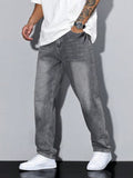 Jonathan | Men's Pockets Straight Leg Mid Rise Jeans