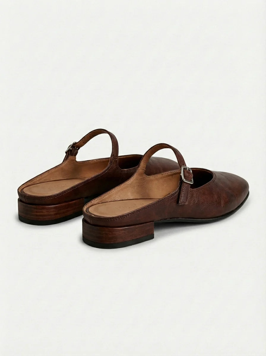 Josephine | Women’s Tapered Round Toe Slip On Mules