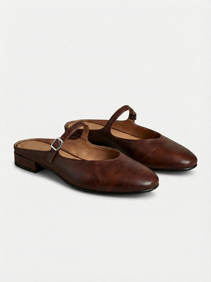 Josephine | Women’s Tapered Round Toe Slip On Mules