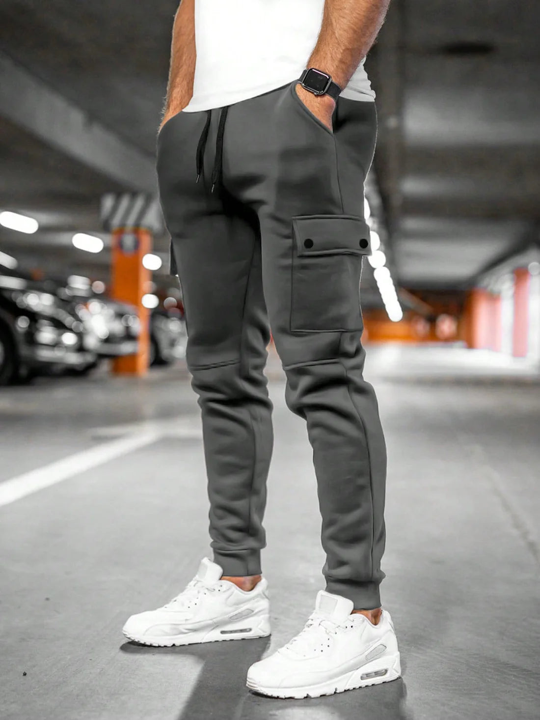 Joshua | Men's Drawstring Slim Fit Pockets Trousers