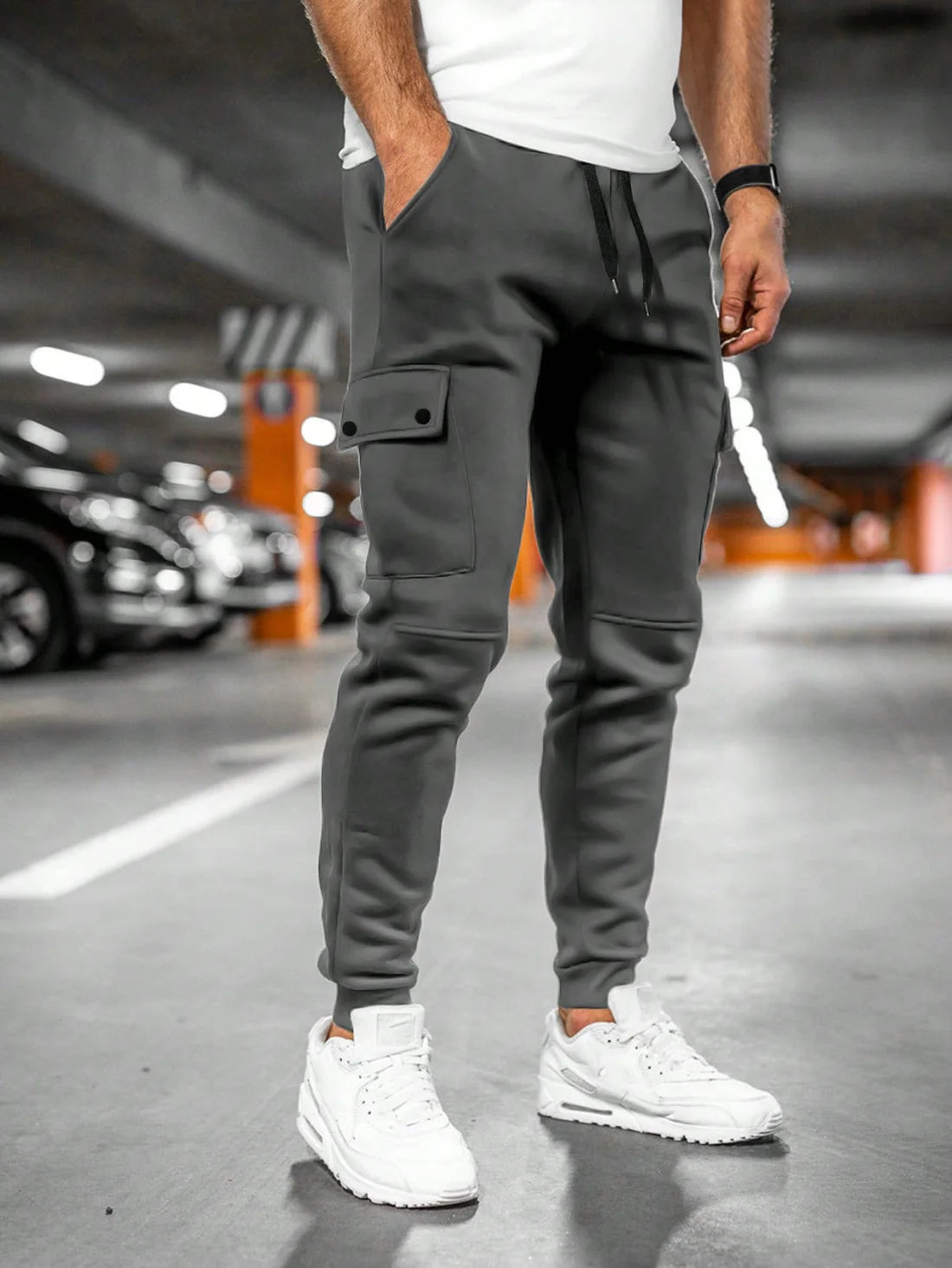 Joshua | Men's Drawstring Slim Fit Pockets Trousers